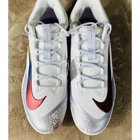 Nike Force Zoom Trout Metal Baseball Cleats Metal Men Size 12 Rainbow FQ7724-106 - Picture 7 of 14